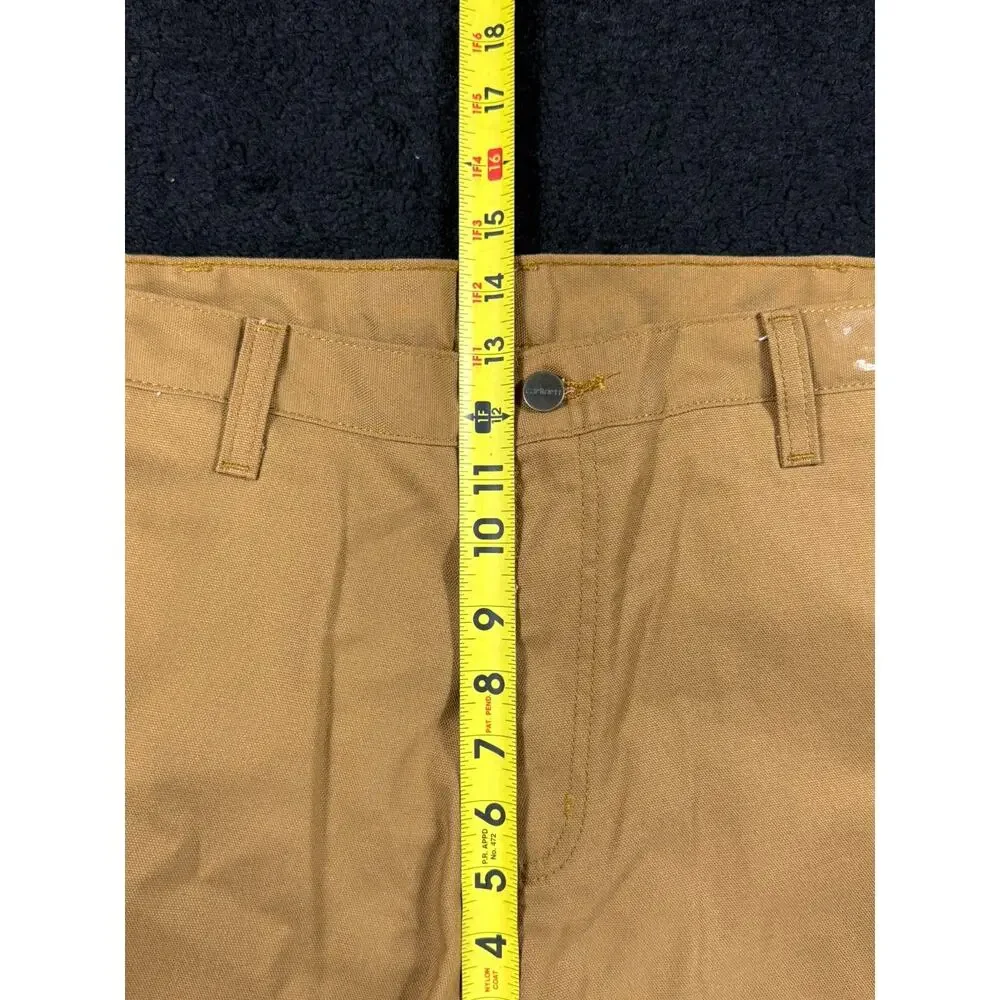 Carhartt Pants Mens 36x30 Dungaree Fit Brown Utility Workwear Rugged Cargo